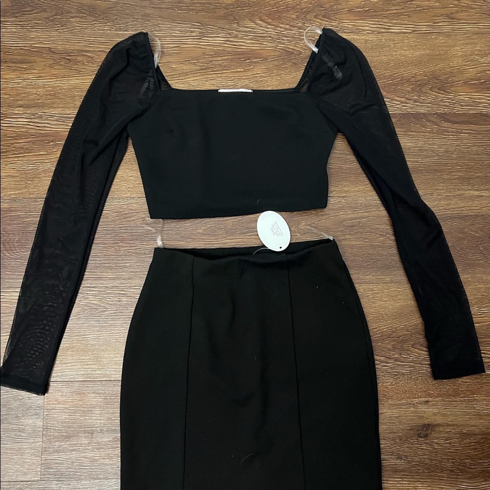 Black Skirt & top Set